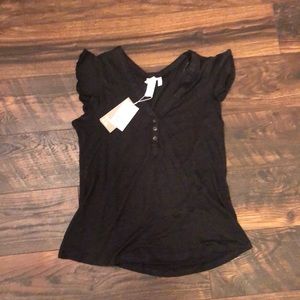 Linen shirt sleeve top